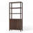 Walnut 2-Door 6-Shelf Display Cabinet-1757138171