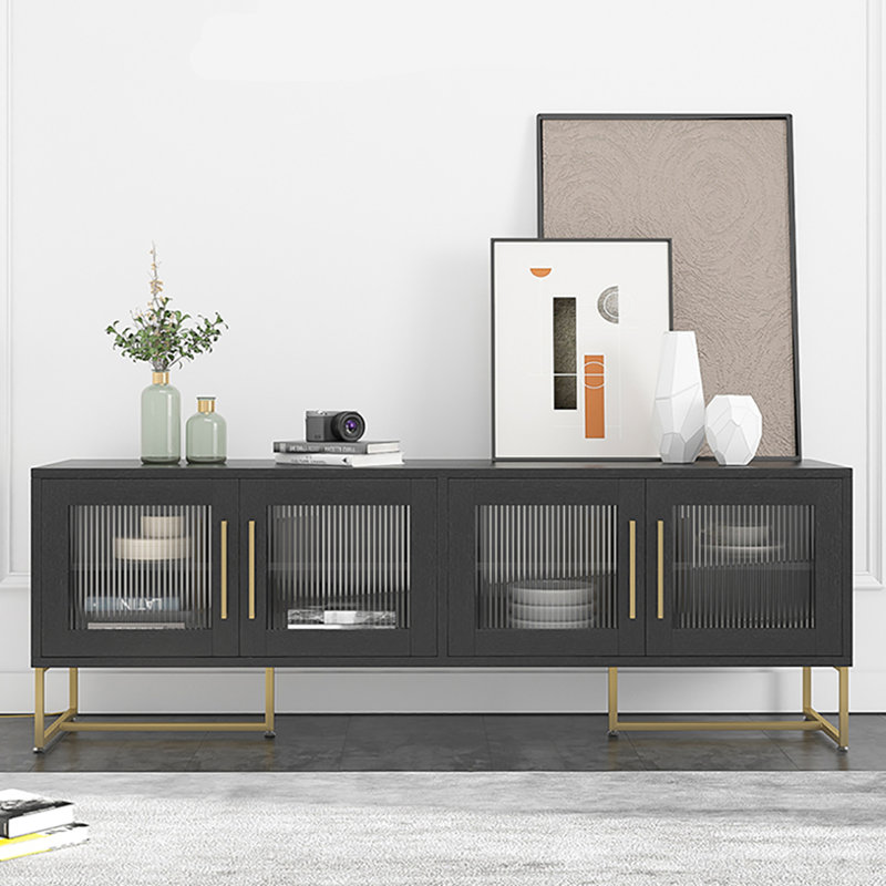 Simple modern small apartment TV cabinet, 63" W