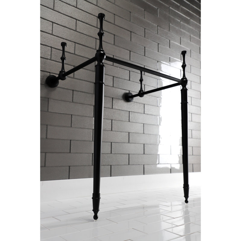 Kingston Brass Edwardian Brass Console Sink Legs, Matte Black