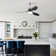 52'' ABS Blades Ceiling Fan With Lights And Remote