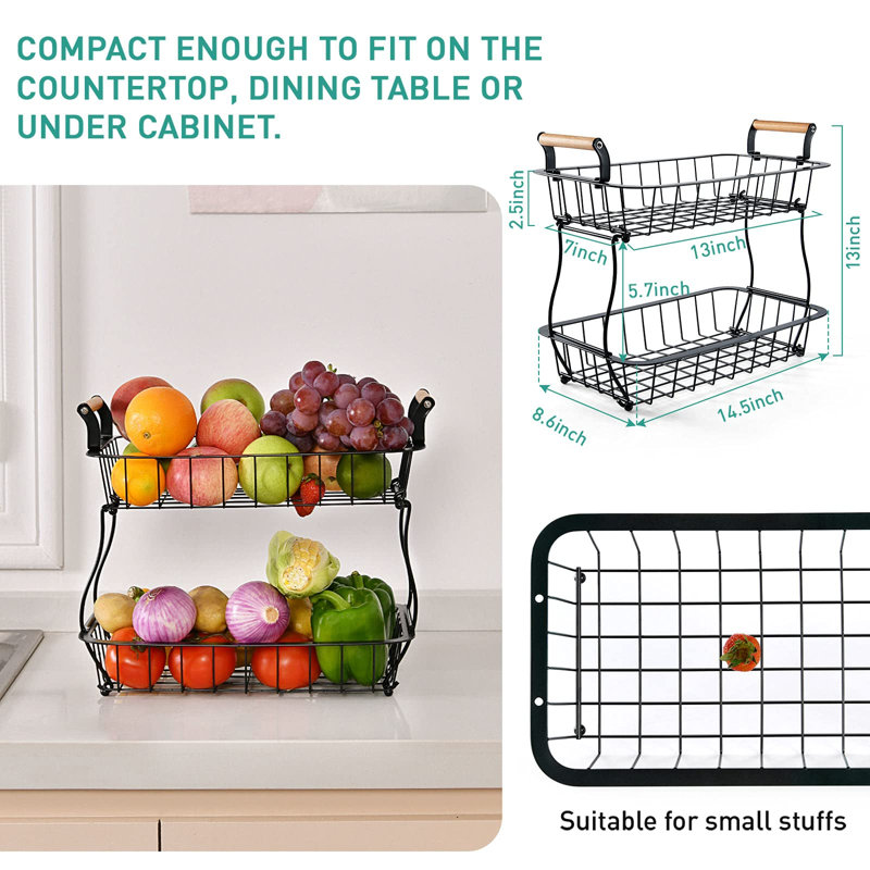 Belfry Kitchen Terrence Metal Fruit Basket