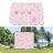 4Pcs Artificial Silk Flowers Wall Panels Background Decor