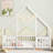 House-Shaped Floor Bed with Fence, Guardrails-834386817-834386816