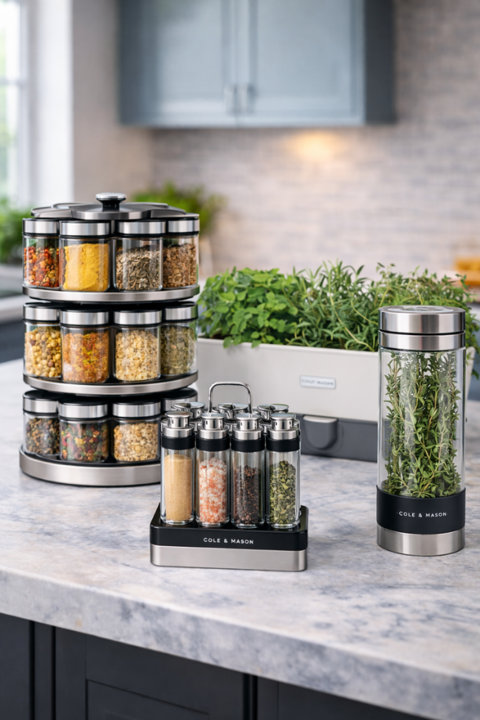 Modern spice rack & storage solution