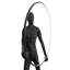 Statue moderne noire avec cerceau