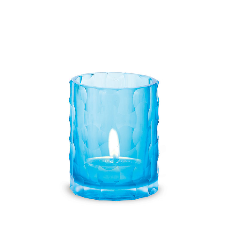 Noma 4'' H Glass Tabletop Votive Holder, Aqua