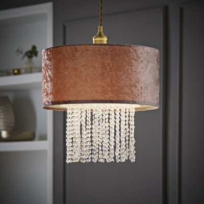 Boland 40cm H Plastic Drum Pendant Shade ( Clip On )