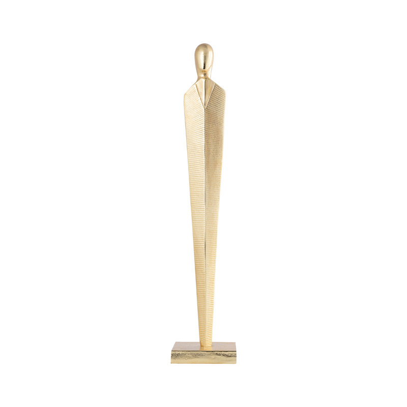 Acelia People Figurines & Sculptures, 63.7cm H  x 13cm W  x 13cm D, Gold