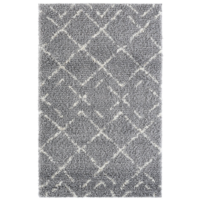 Arizona Shag Performance Abstract Indoor Rug, Rectangle 3'2" x 5'