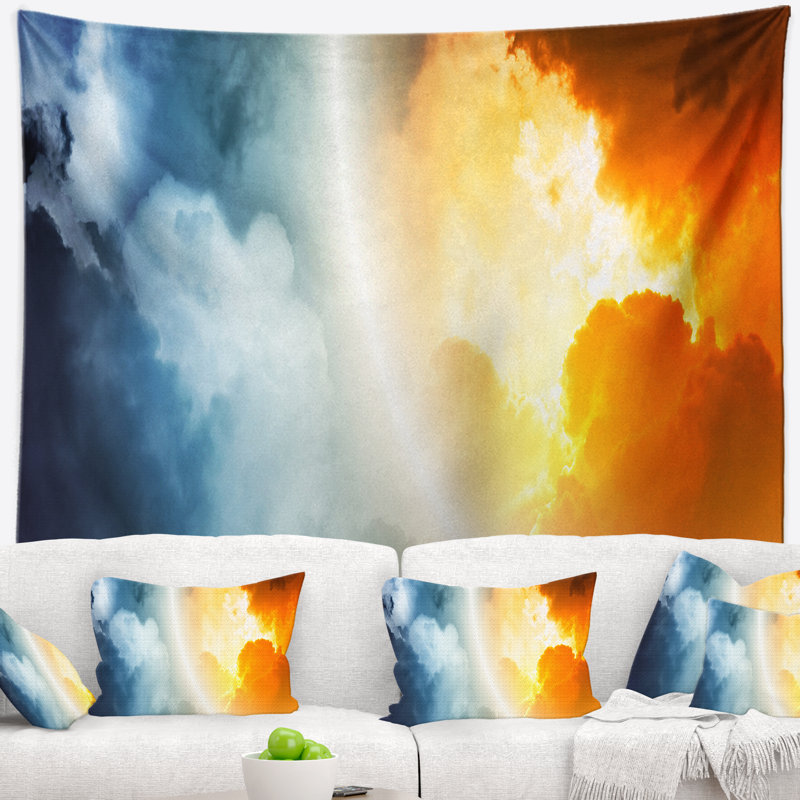 Spacescape space tapestry sunset, H 50 po x l 60 po