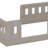 Solid Wood Bed Frame With Safety Guardrails-740006026