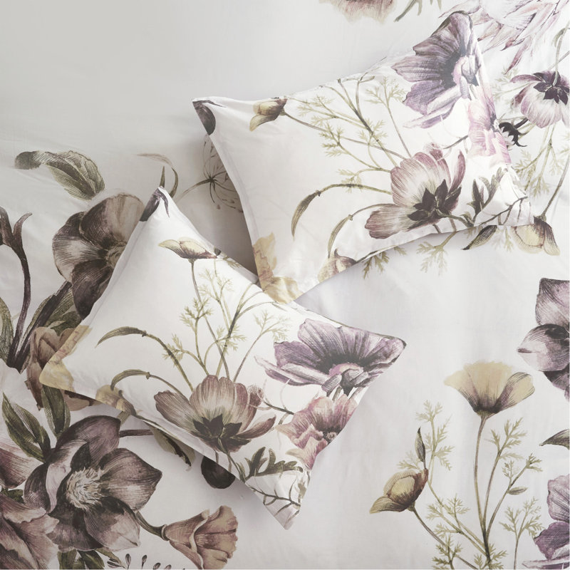 Ensemble de housse de couette en coton pour lit double / grand 3 pièces, Housse de couette double / grand + 2 pièces