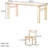 Cherry Wood Rectangular Dining Table Set-102422231
