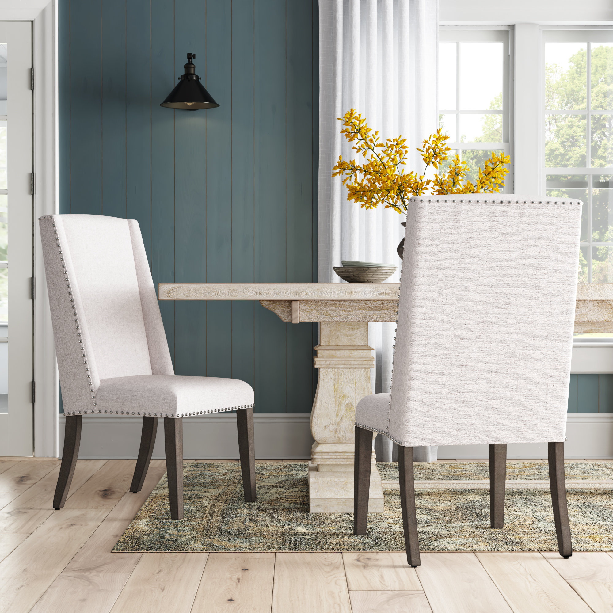 Holls Dining Chair In Beige by Olliix