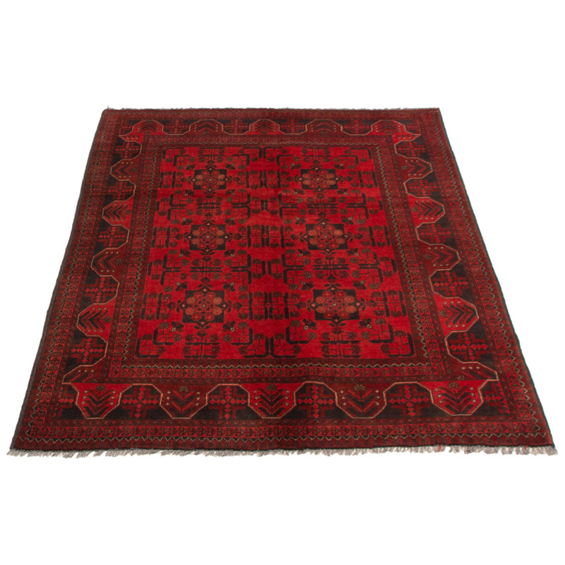 Maahum One-of-a-Kind 4'11" X 6'4" New Age Wool Area Rug in Red