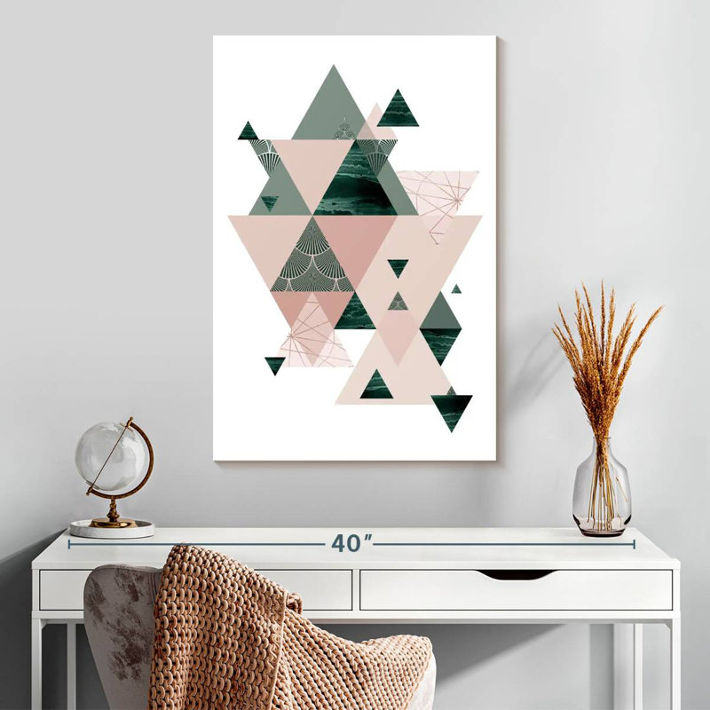 Avery Evergreen Blush Geo II, H 30 po x l 20 po