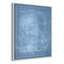 «Boat 1 Blueprint - Blue - Floater Frame», impression sur toile-46818246-46818250