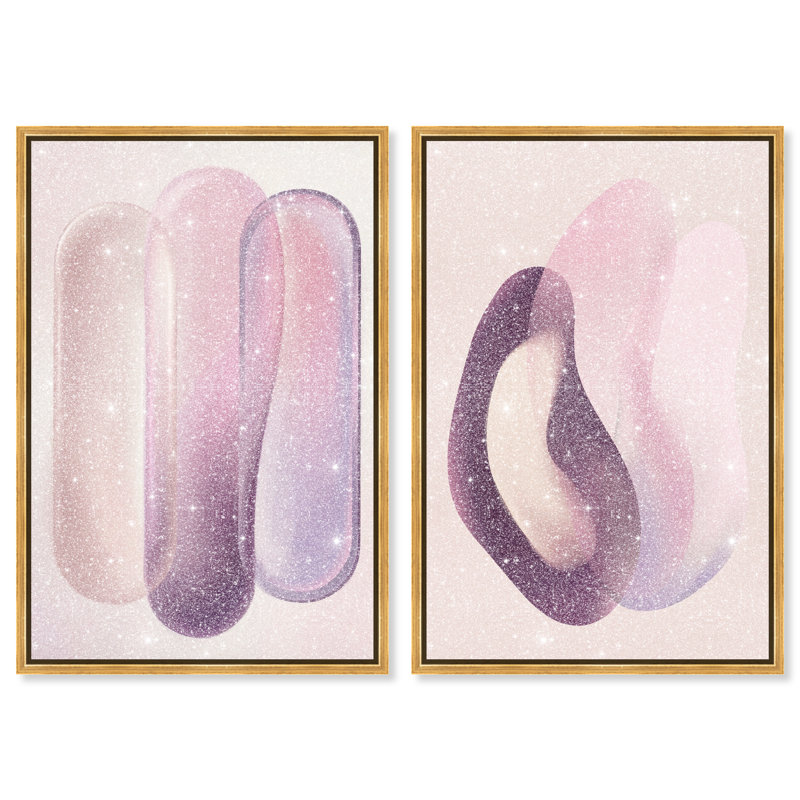 Berry Love Set Set by Oliver Gal, 32"H x 22"W, Gold Floater Frame