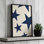 Impression sur toile bleu marine, beige et Big Ol Stars par Studio Studio More
