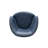 Crandell Top Grain 100% Genuine Italian Leather Swivel Barrel Chair-741458758