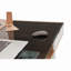 Bureau d'ordinateur compact avec rangement multiple