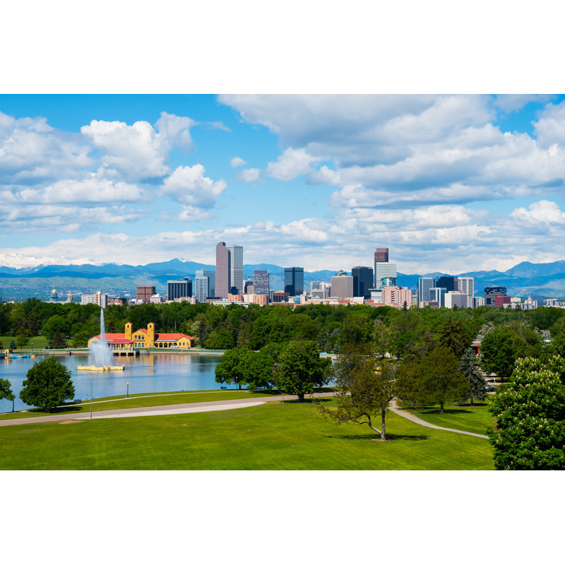 Menyauthe Denver Downtown by Photoquest7 - Wrapped Canvas Print, 30cm H x 46cm W x 3.8cm D