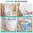 Elongated Smart Tankless Toilet with Bidet, Auto Flush, Heated Seat, Warm Wash/Dryer, Adjustable Water Temp, Foot Kick Operation, Night Light, Remote Control,3-Year Warranty