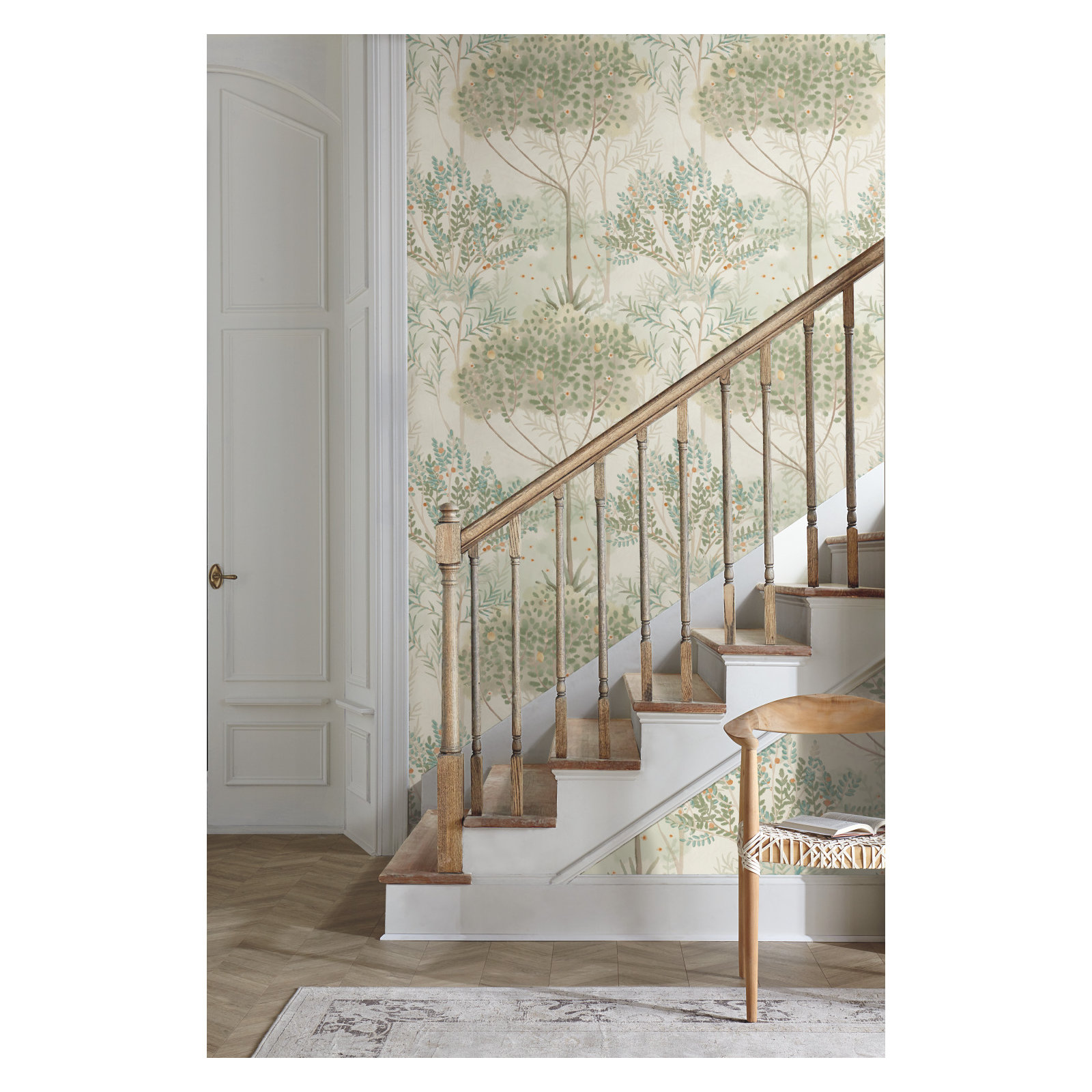 Astin Floral Double Roll, Beige