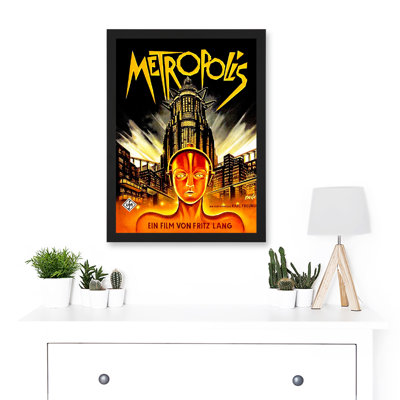 Vintage Film Movie Metropolis 1927 Sci Fi Machine Future Fantasy by Value Does Not Apply - Single Picture Frame Print