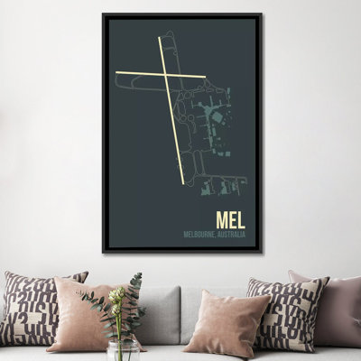 « mel diagram, melbourne, australie » par 08, reproduction d’impression sur toile