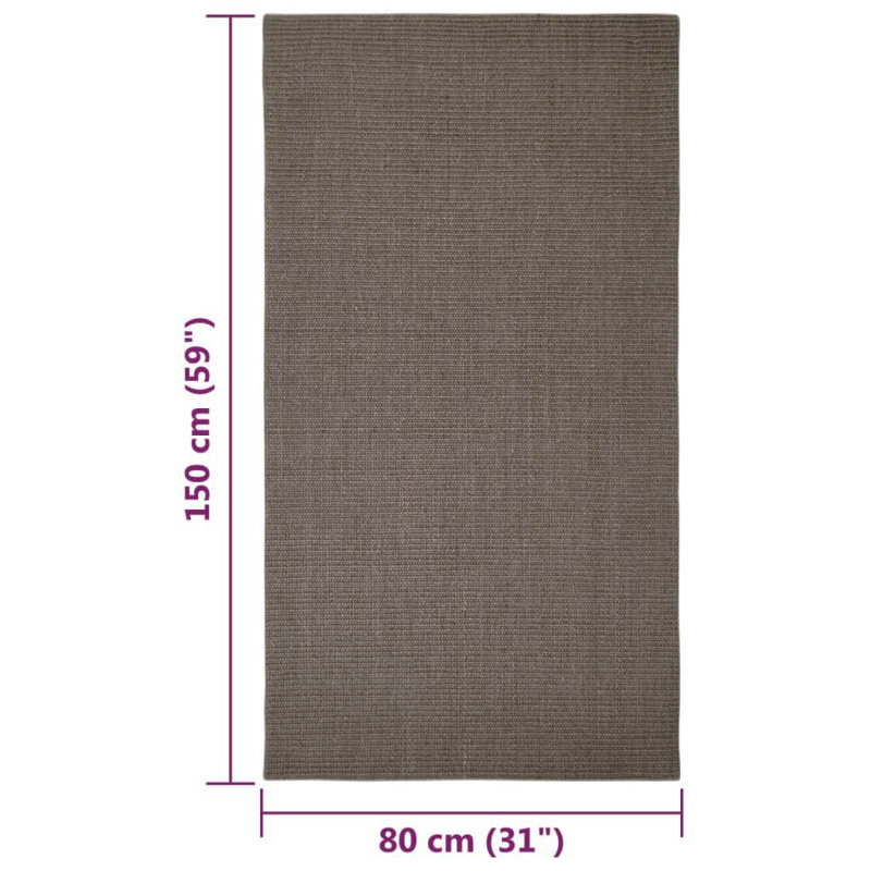 Jasveen Solid Colour Machine Braided Area Rug, Rectangular 80 x 150cm