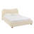 Dreamhaven Modern Boucle Fabric Platform Bed With Curved Headboard And Rounded Footboard, Queen Size-107168358