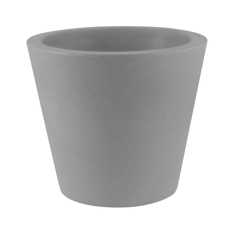 Cono High Resin Cone Pot Planter, Steel, 15.25" H x 17.75" W x 17.75" D