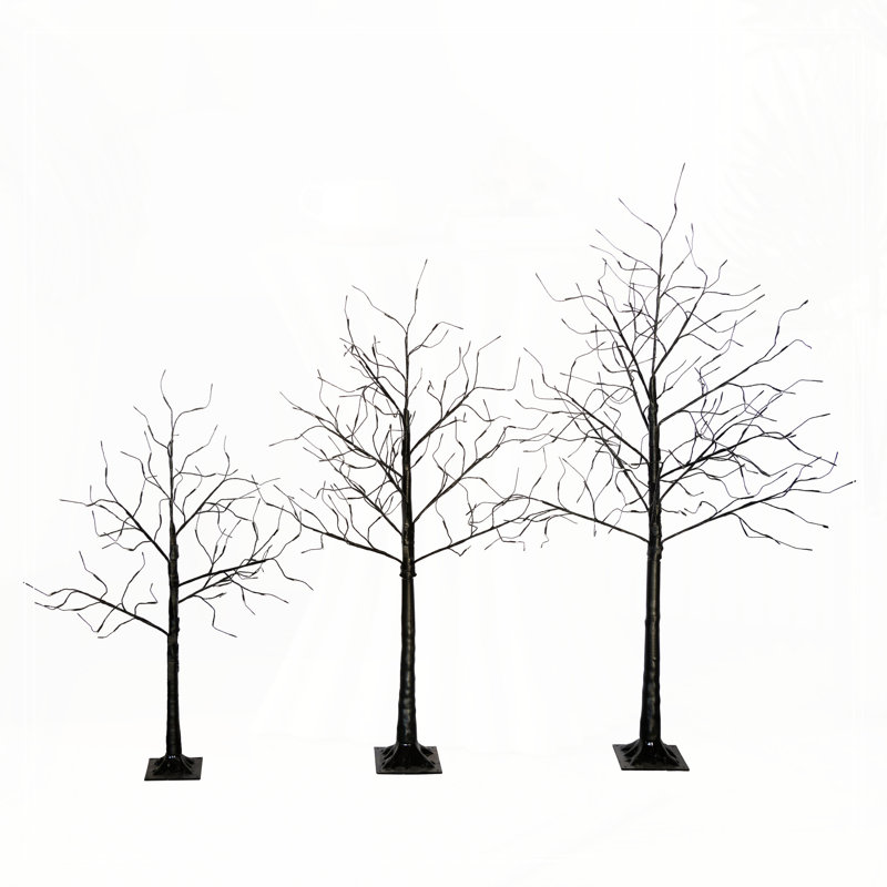 Arbre de Noël 3 lumières avec lumières mauves
