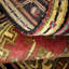 Tapis rouge / jaunâtre à motif oriental fait à la main 3 pi x 5 pi Paisleymae