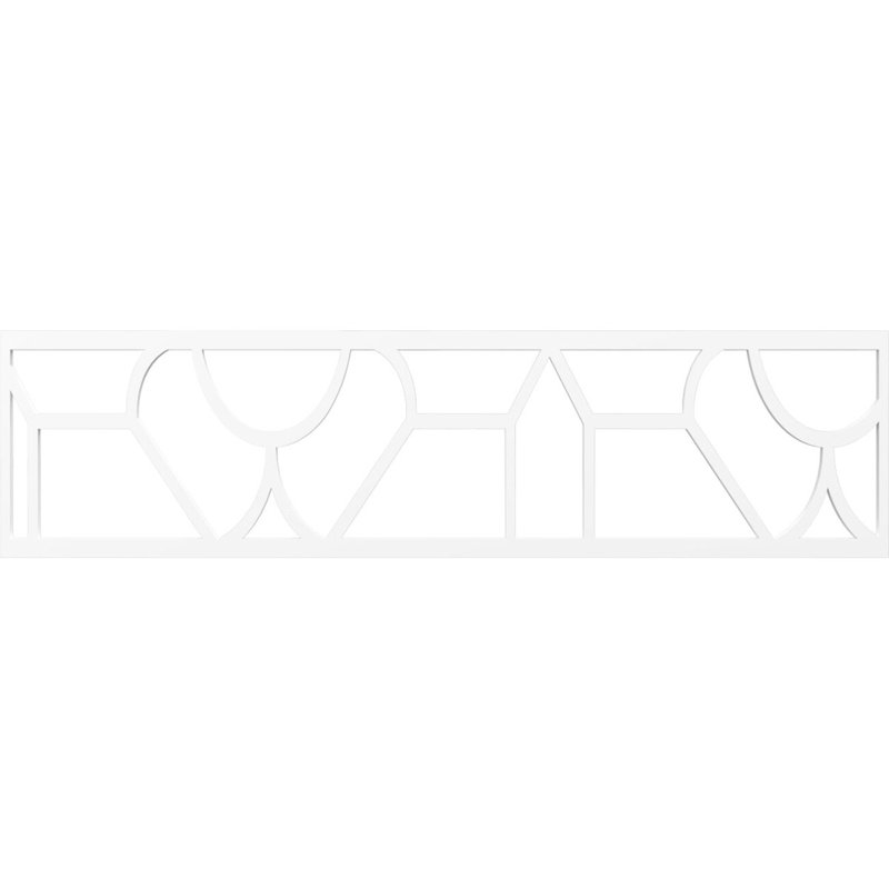 Moulure de panneau de bouleau Whitechapel, H 12 po x l 47 po x P 0,38 po, PVC de qualité architecturale