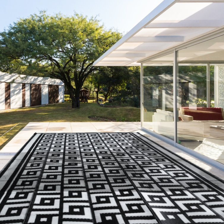 Corrigan Studio® Outdoorlines Outdoor Area Rugs For Patio 5X8 Ft