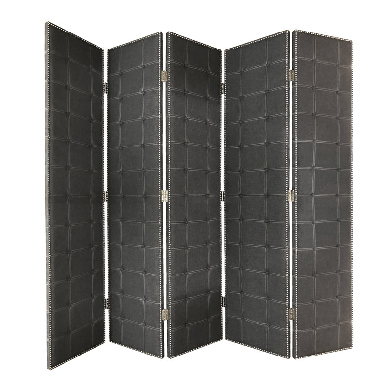 Verona 108'' W x 108'' H 5 - Panel Solid Wood Folding Room Divider