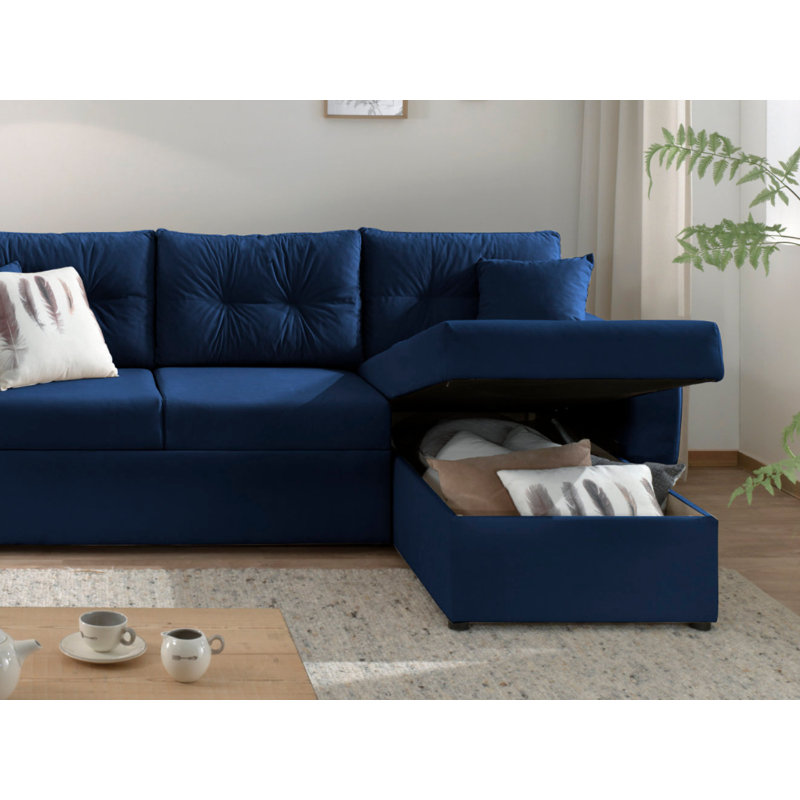 4 Seater Sofa Bed, Navy