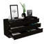 Commode double 6 tiroirs, dessus, noir-1177303208
