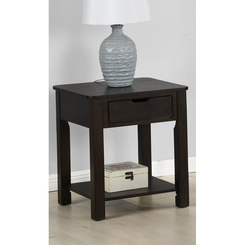 20" MDF End Table With Drawer