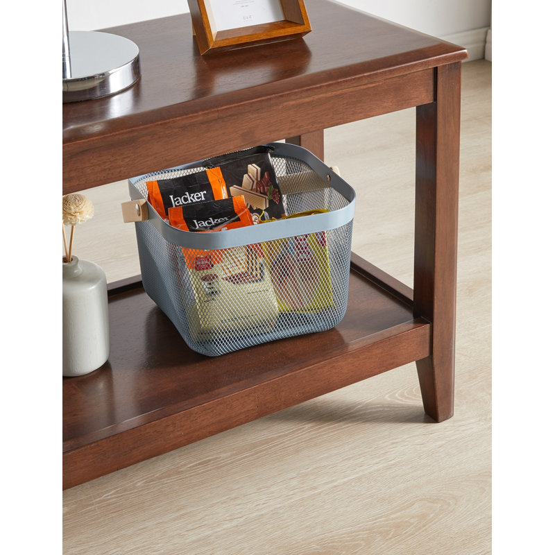 100% Solid Rubber Wood Rustic Side Table