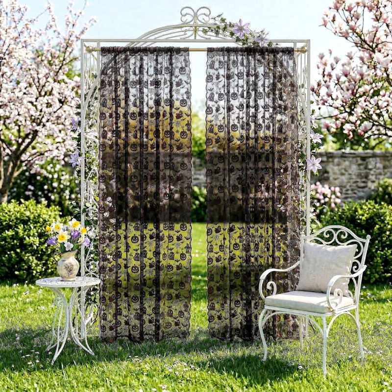 Sheer Curtain Pair, 137 cm Width x 300 cm Drop