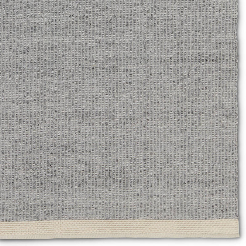 Tapis d'intérieur / extérieur en étain / beige noué à la main Wendy Jane, Rectangle de 5 pi x 8 pi