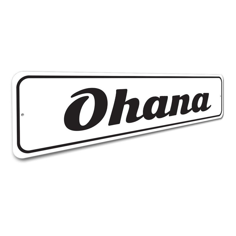 Plaque en aluminium Ohana, H 6 po x l 24 po x P 0,06 po