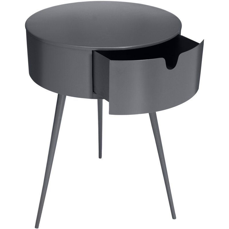 Table de chevet 1 tiroir Bali, Gris
