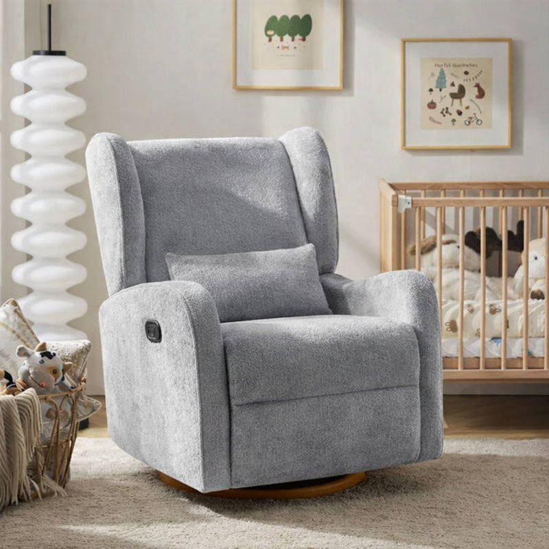 Fauteuil inclinable et pivotant Axel, Gris