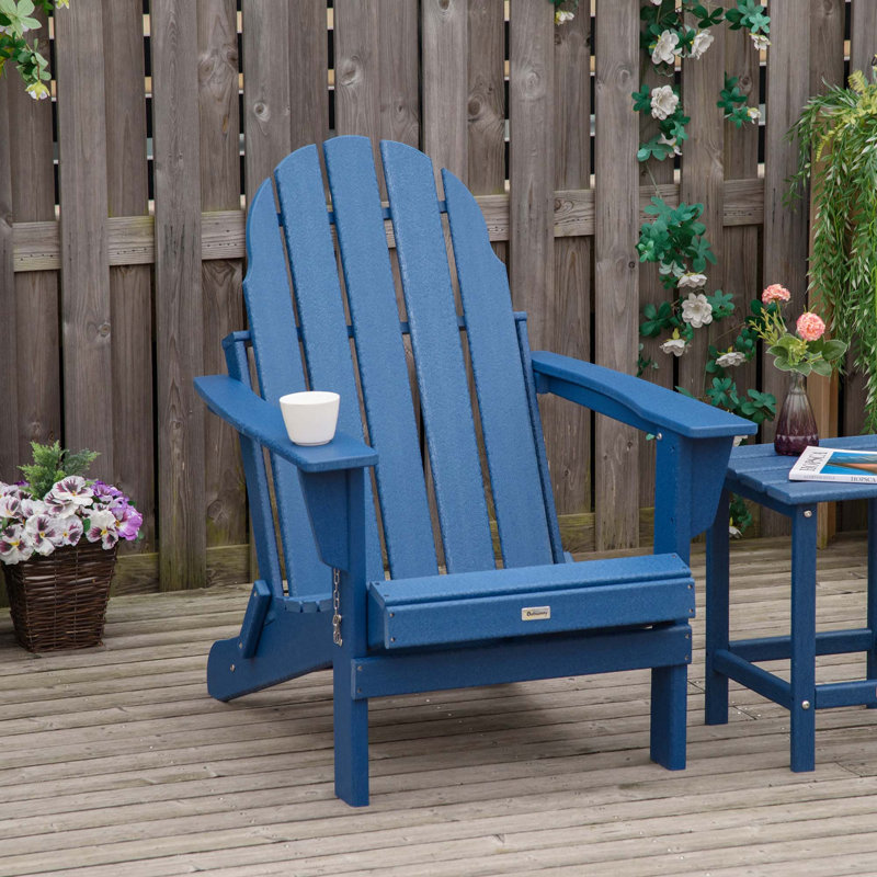 Chaise Adirondack pliante, Bleu