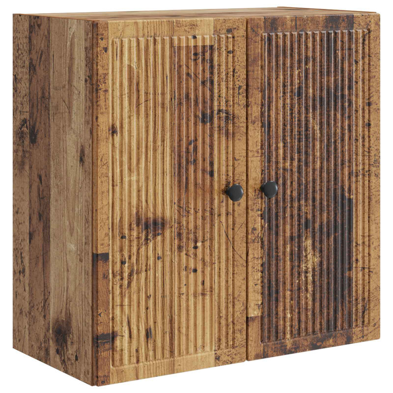 2 -Door Rectangle Accent Cabinet, Old Wood