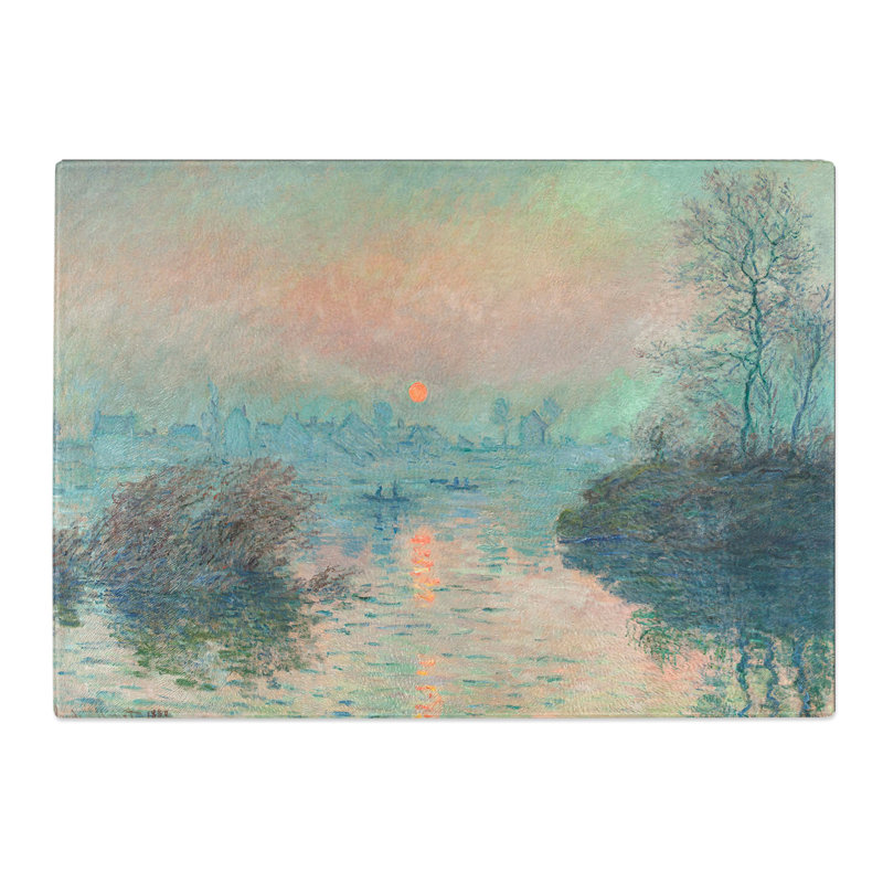 Sun Setting on the Seine by Claude Monet Chopping Board, 20cm W x 28.5cm L